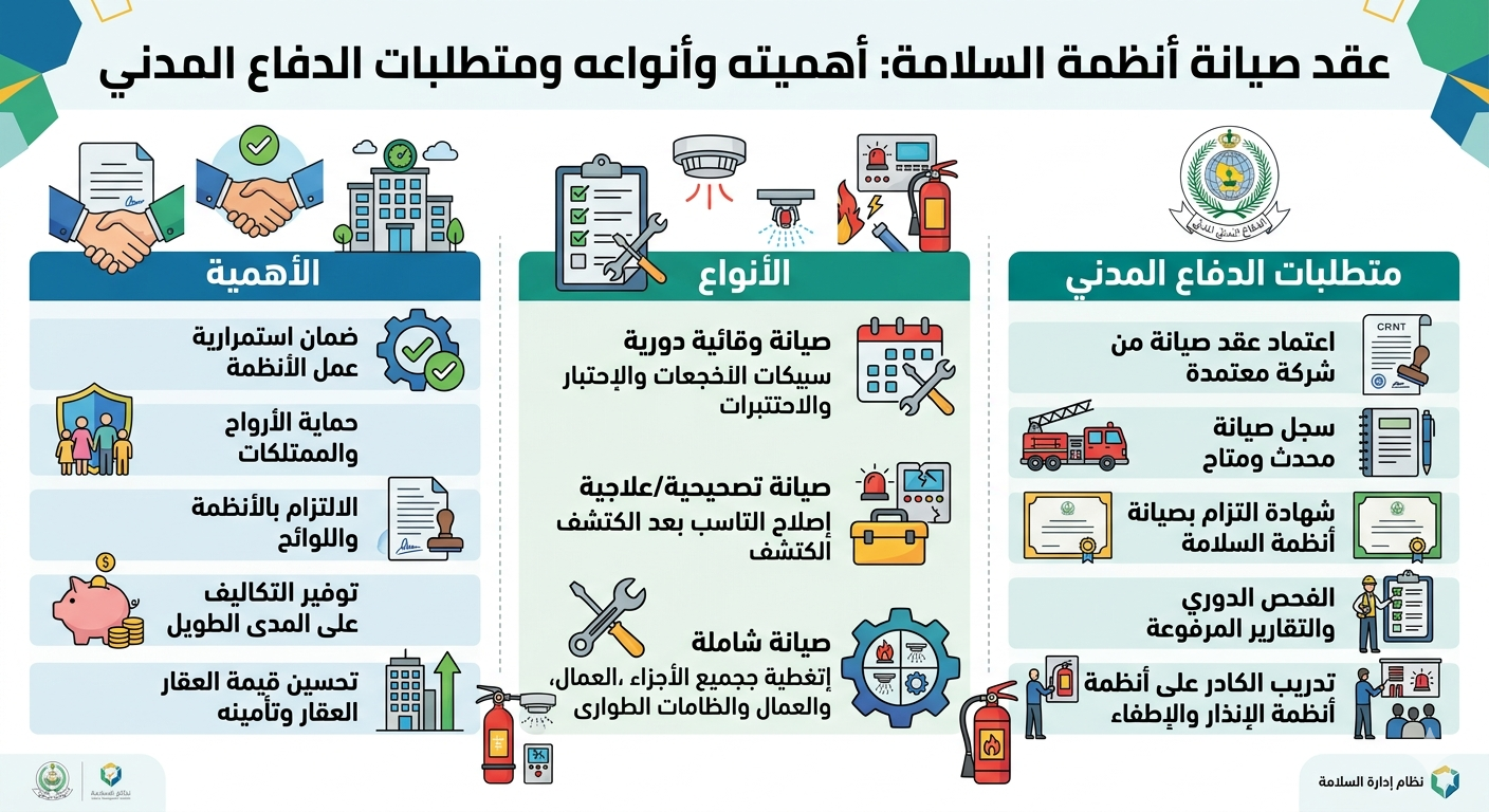 عقد صيانة أنظمة السلامة